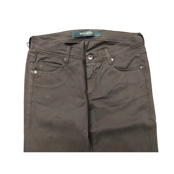 Ermanno Scervino Brown Straight Leg Slim Jeans Pants Sz 27 NWT - Picture 12 of 16